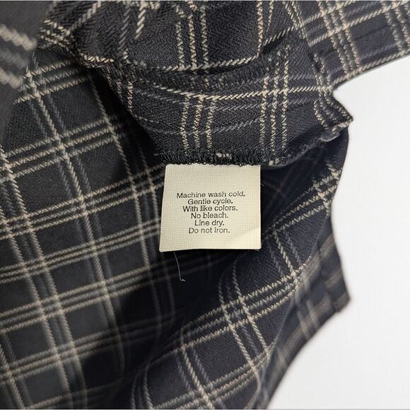 J. Crew Black Plaid A-Line Mini Skirt Women's 4 - Picture 4 of 8